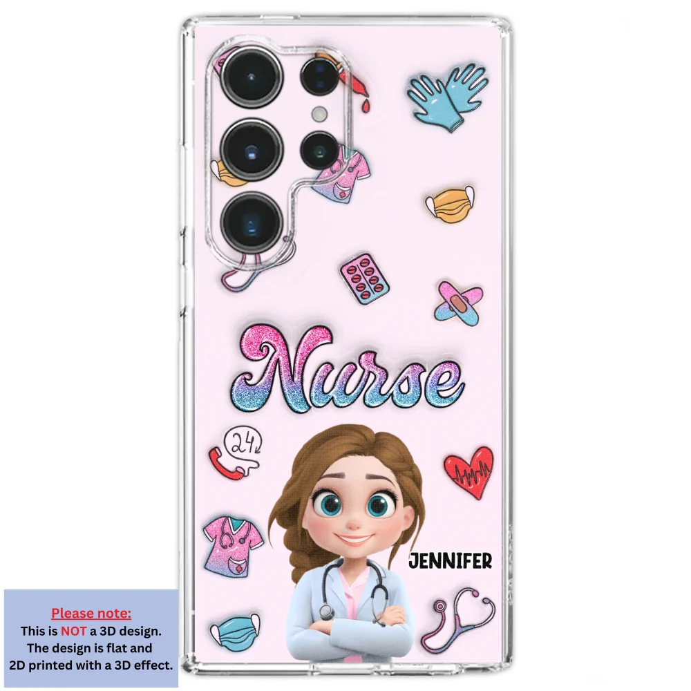 Proud To Nurse Life - Personalized Custom 3D Inflated Effect Phone Case - Image 29