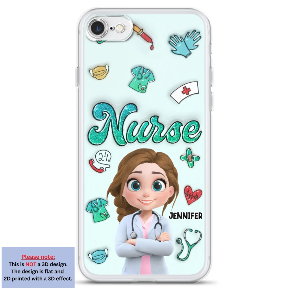 Proud To Nurse Life - Personalized Custom 3D Inflated Effect Phone Case - Image 5