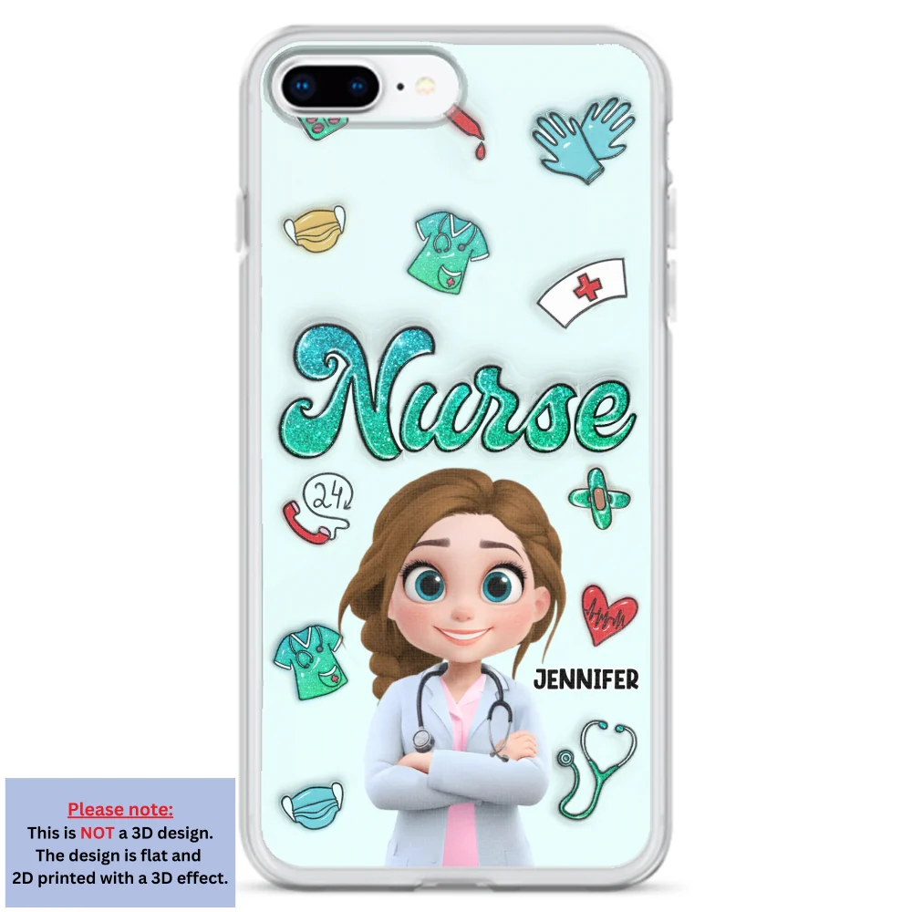 Proud To Nurse Life - Personalized Custom 3D Inflated Effect Phone Case - Image 6