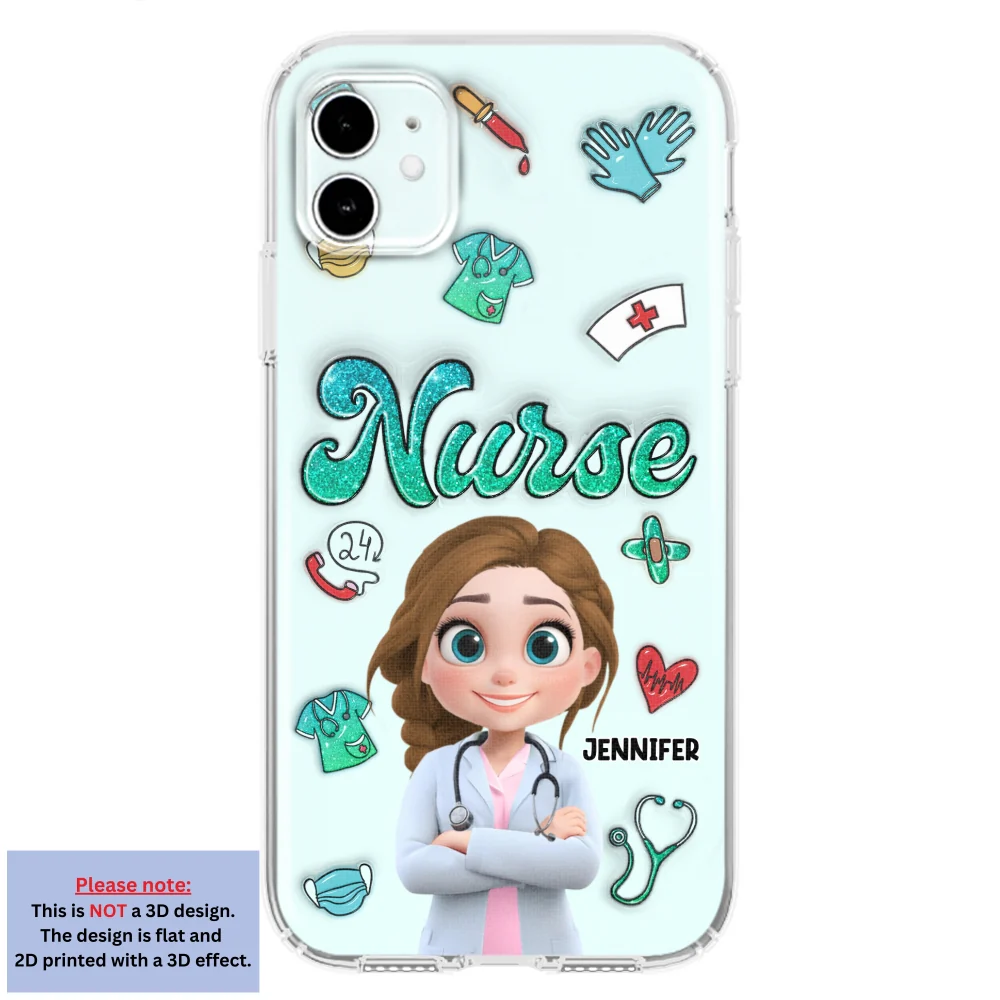 Proud To Nurse Life - Personalized Custom 3D Inflated Effect Phone Case - Image 7