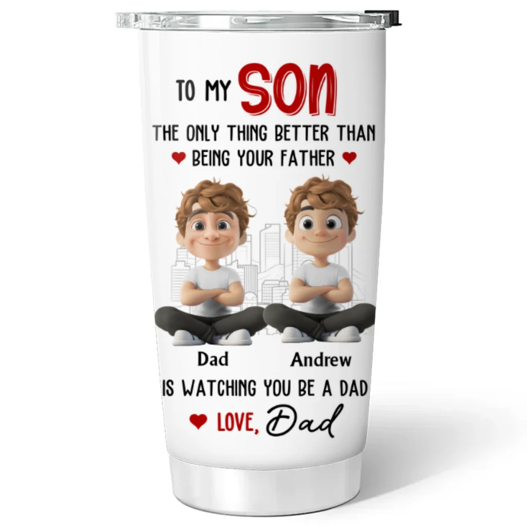 Proud To Watch You Grow - Personalized Custom Tumbler - Image 5
