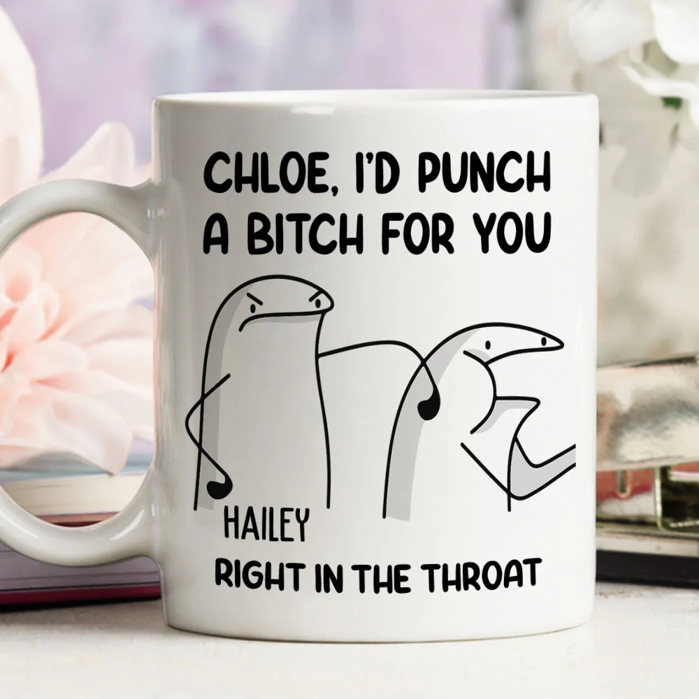 Punch A Bitch For You - Personalized Custom Mug - Image 3