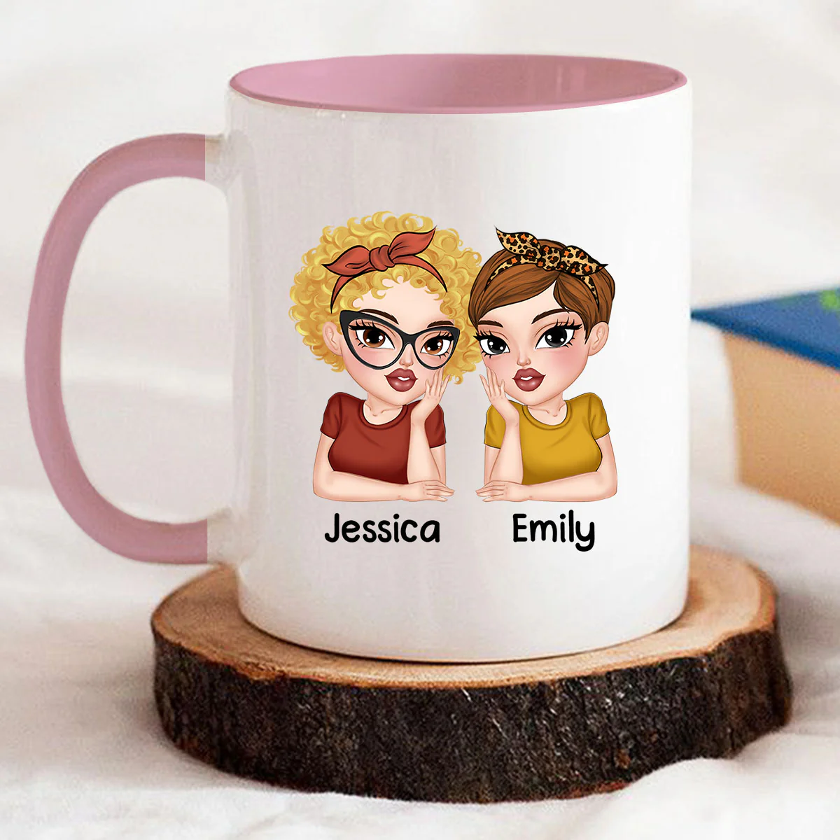 Punch A Bitch - Personalized Custom Accent Mug - Image 5