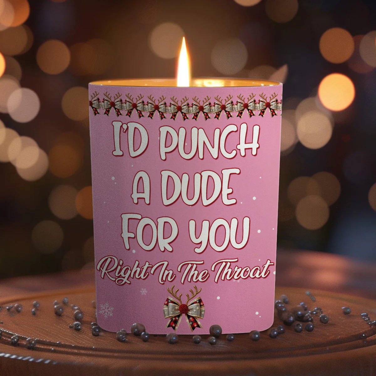Punch A Dude - Personalized Custom Candle - Image 2