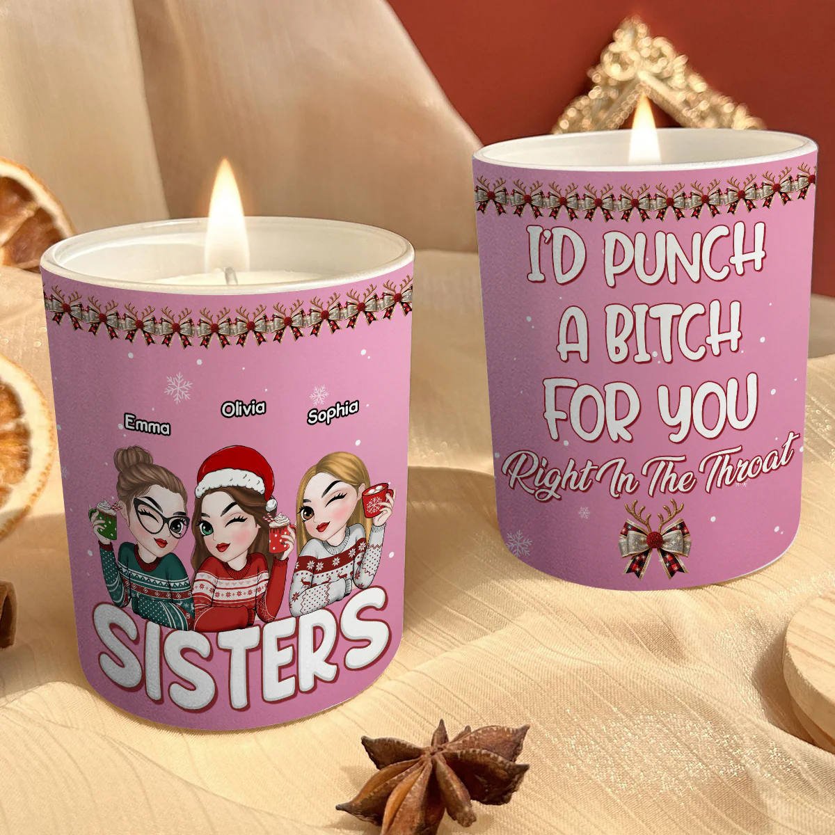 Punch Bitch 2024 - Personalized Custom Candle - Image 2