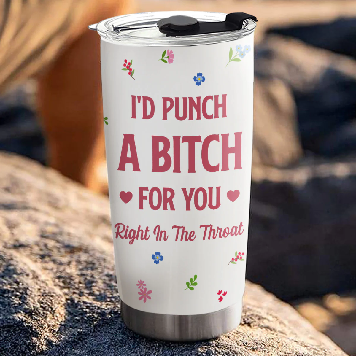 Punch Bitch Besties - Personalized Custom Tumbler - Image 3