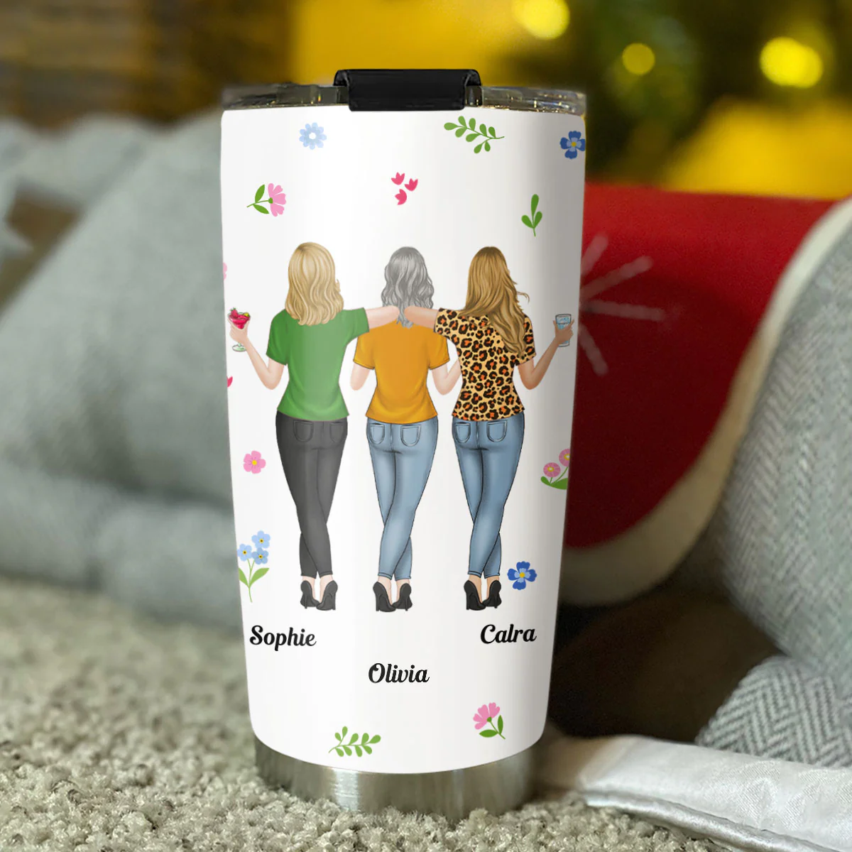 Punch Bitch Besties - Personalized Custom Tumbler - Image 4