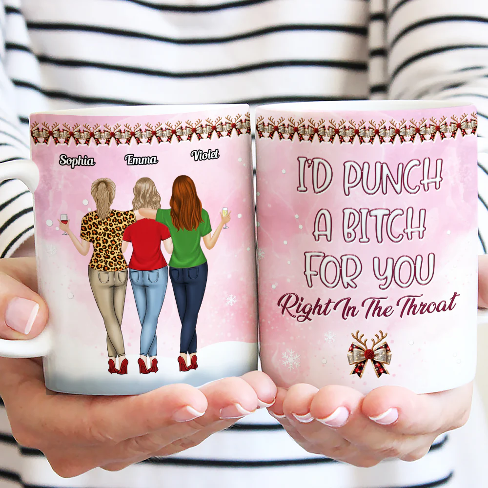 Punch Bitch For You - Personalized Custom 3D Inflated Effect Coffee Mug - Image 4