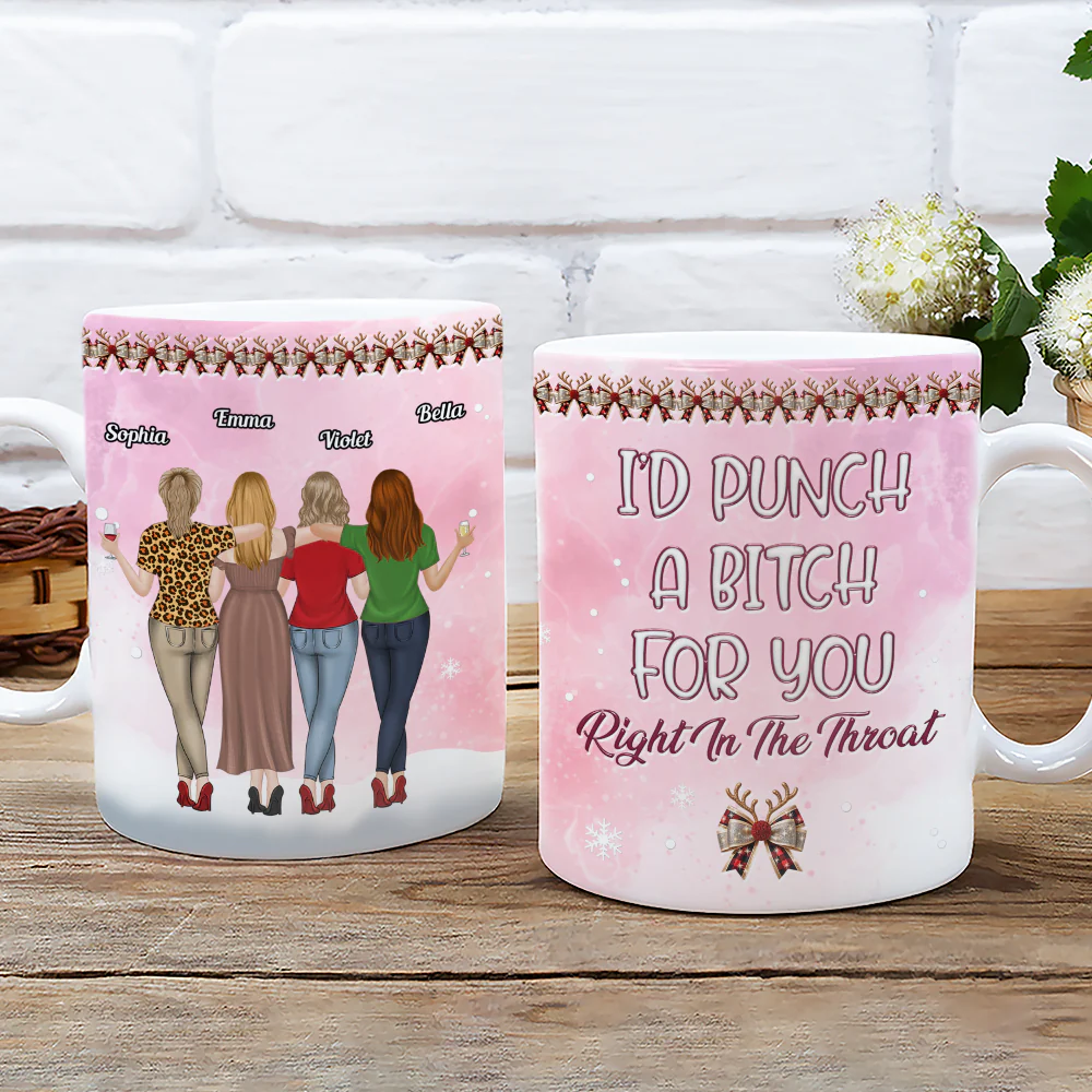 Punch Bitch For You - Personalized Custom 3D Inflated Effect Coffee Mug - Image 5