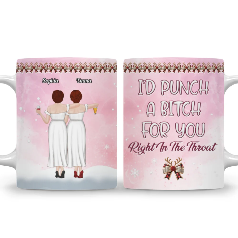 Punch Bitch For You - Personalized Custom 3D Inflated Effect Coffee Mug - Image 6