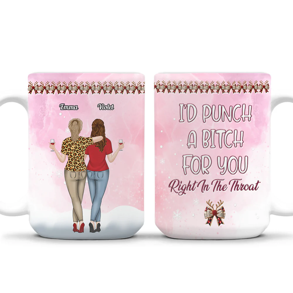 Punch Bitch For You - Personalized Custom 3D Inflated Effect Coffee Mug - Image 7