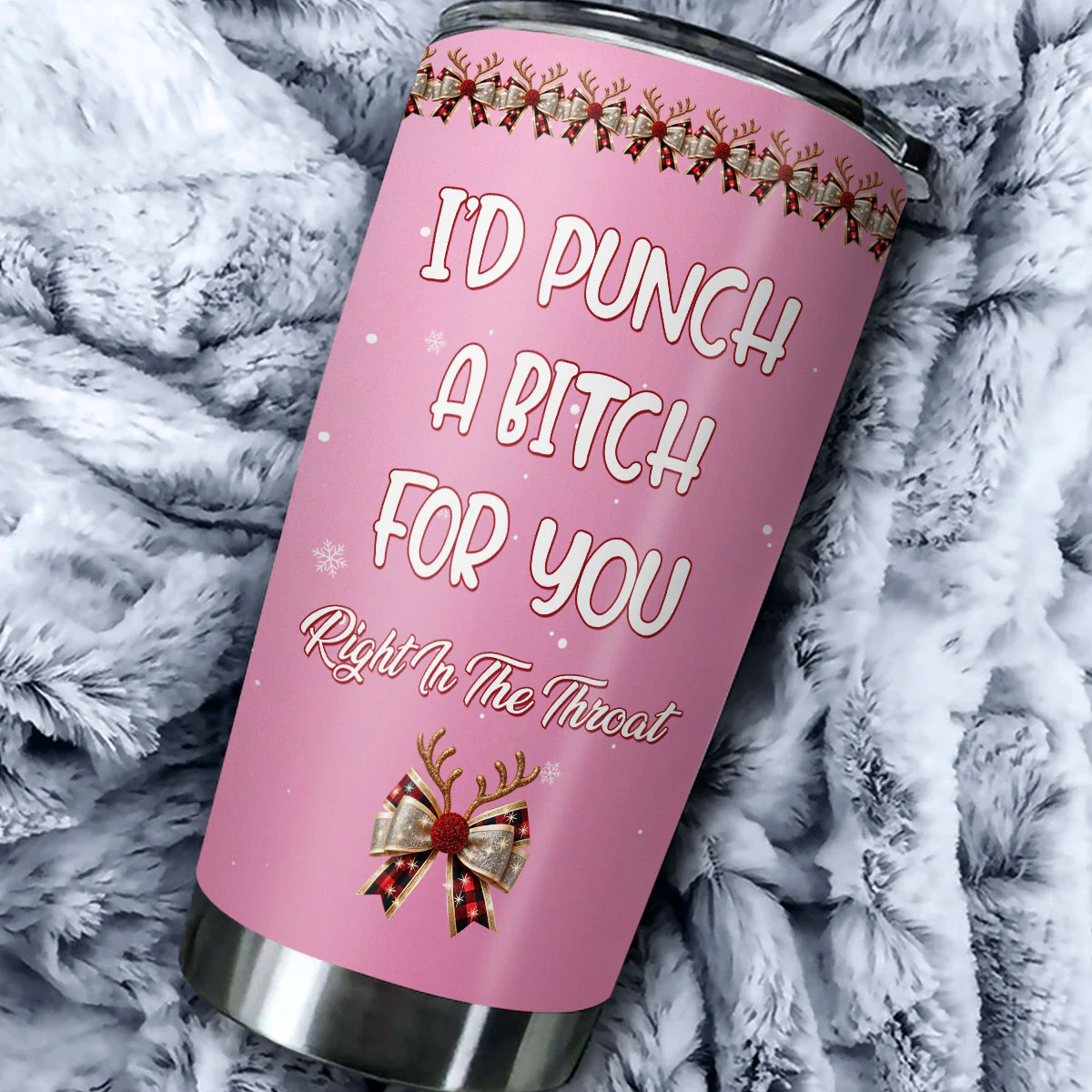 Punch Bitch For You - Personalized Custom Tumbler - Image 3