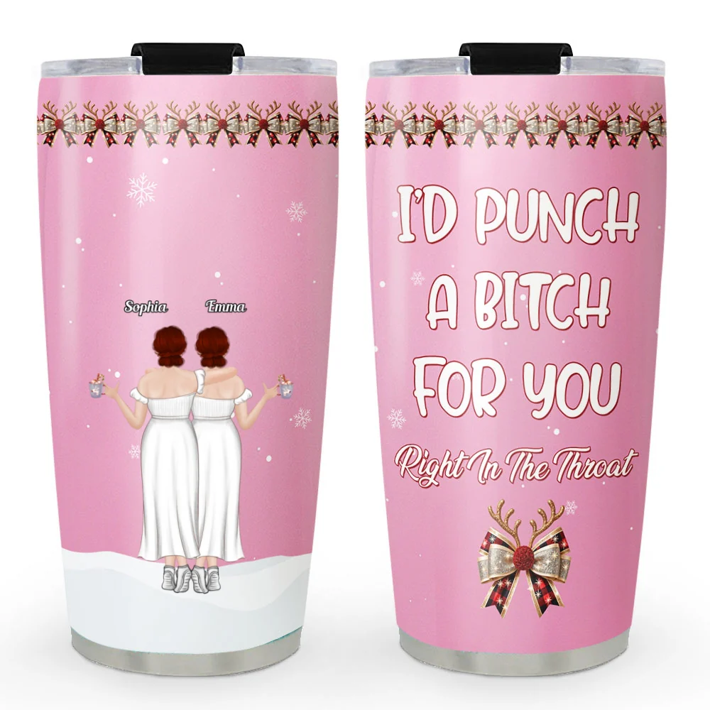Punch Bitch For You - Personalized Custom Tumbler - Image 6