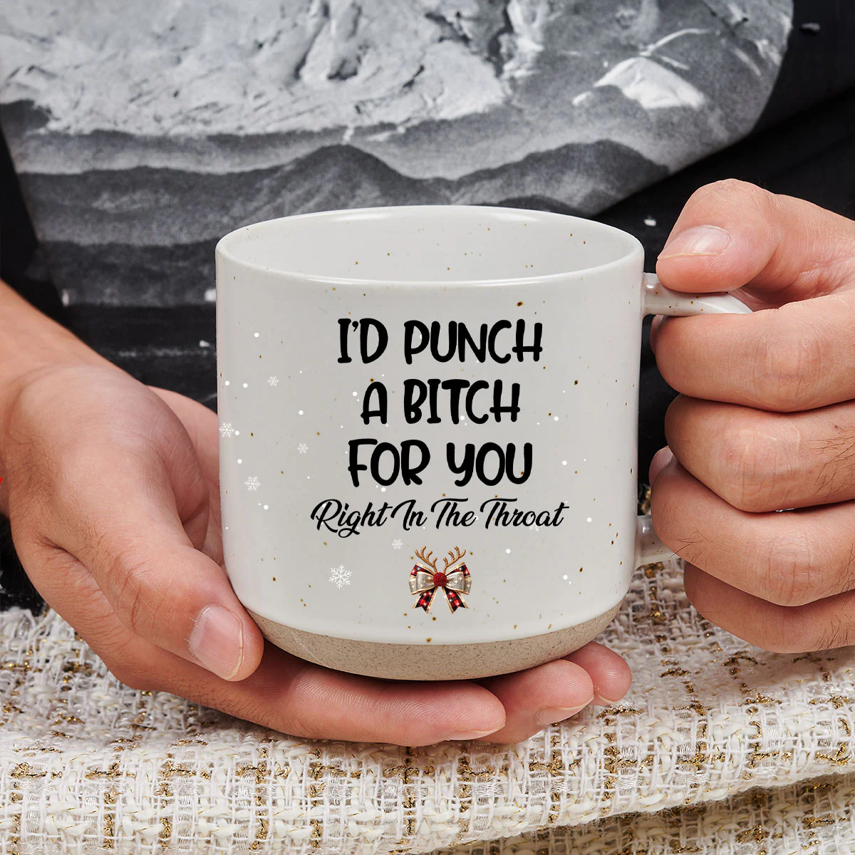 Punch Bitch - Personalized Custom Pottery Mug - Image 6
