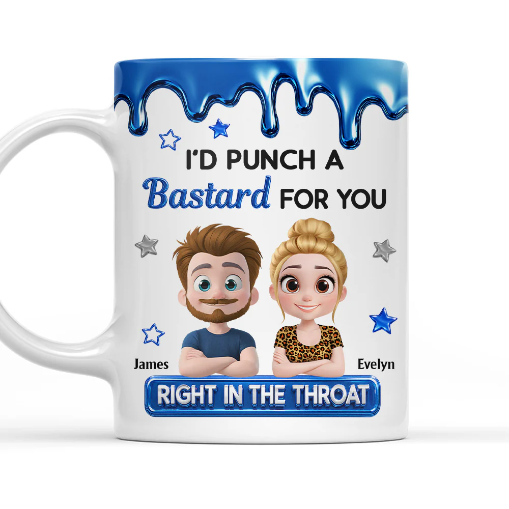 Punch For You Brother Sister - Personalized Custom Coffee Mug