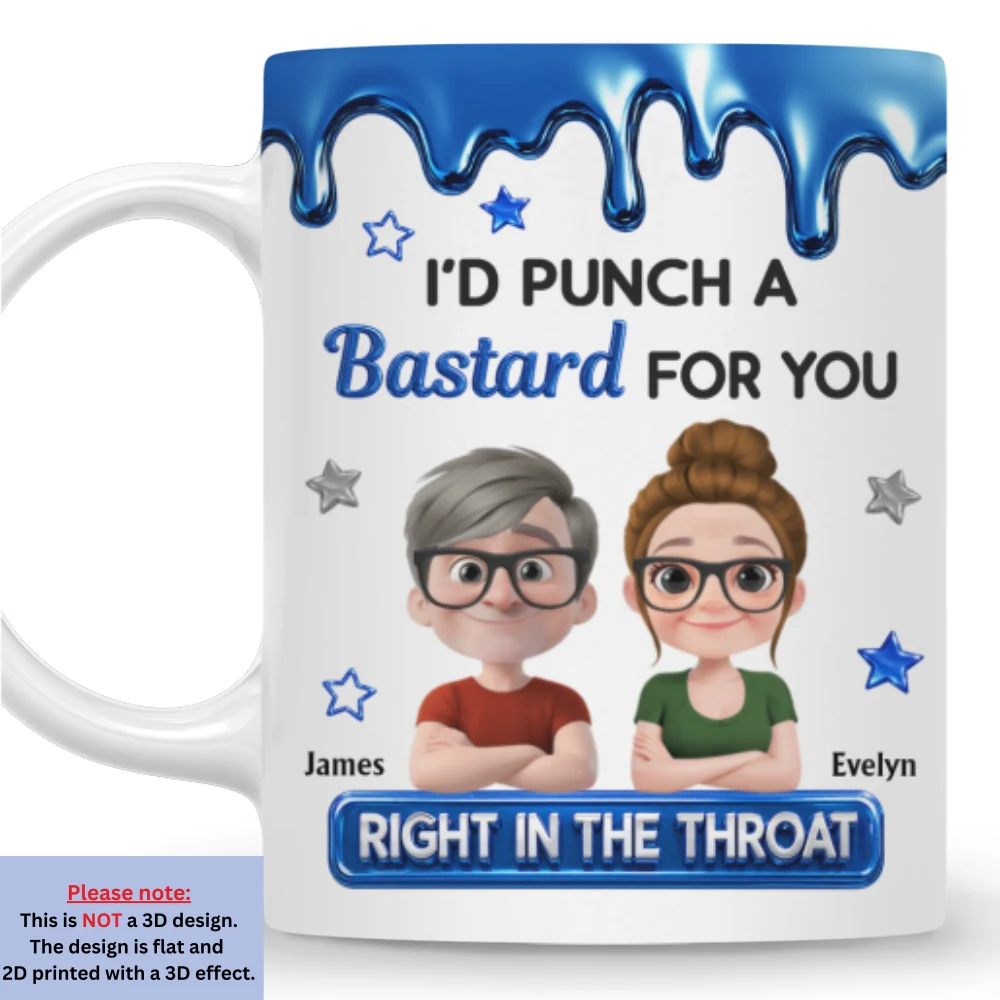 Punch For You Brother Sister - Personalized Custom Coffee Mug - Image 7
