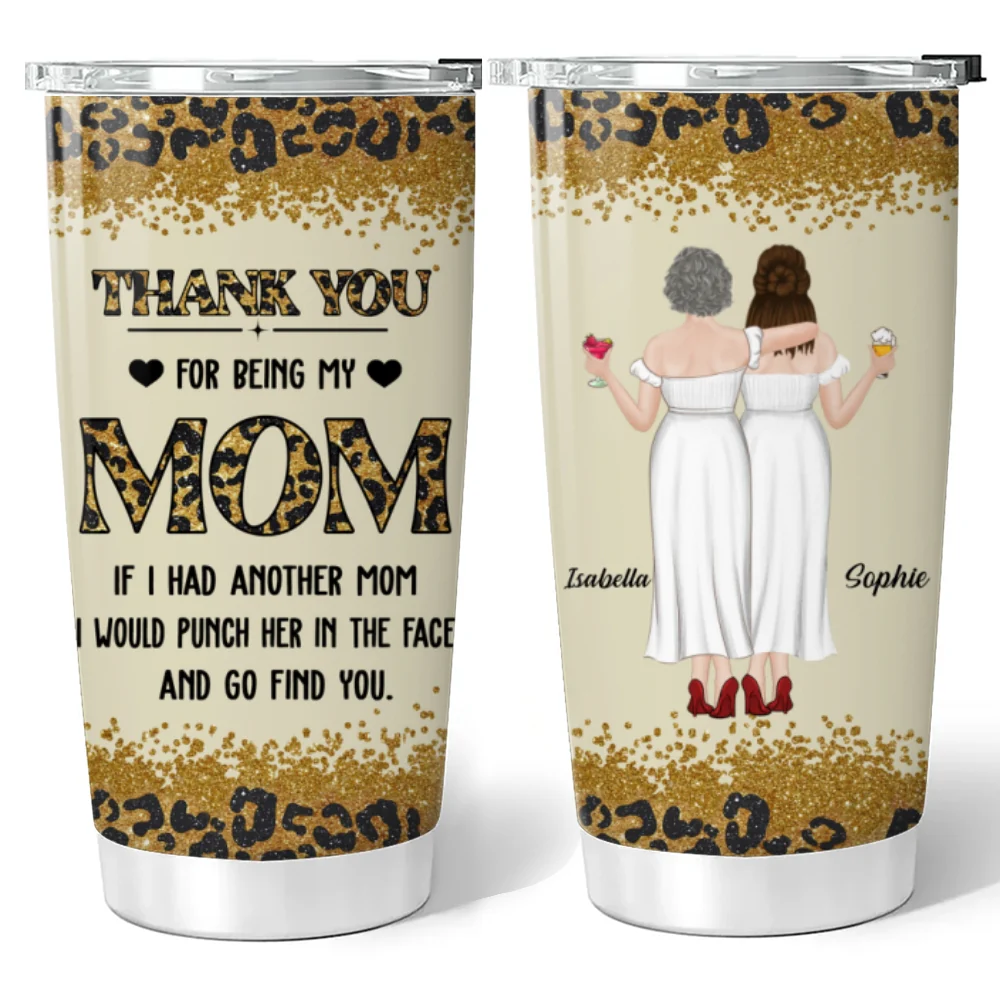 Punch For You Mom - Personalized Custom Tumbler - Image 6