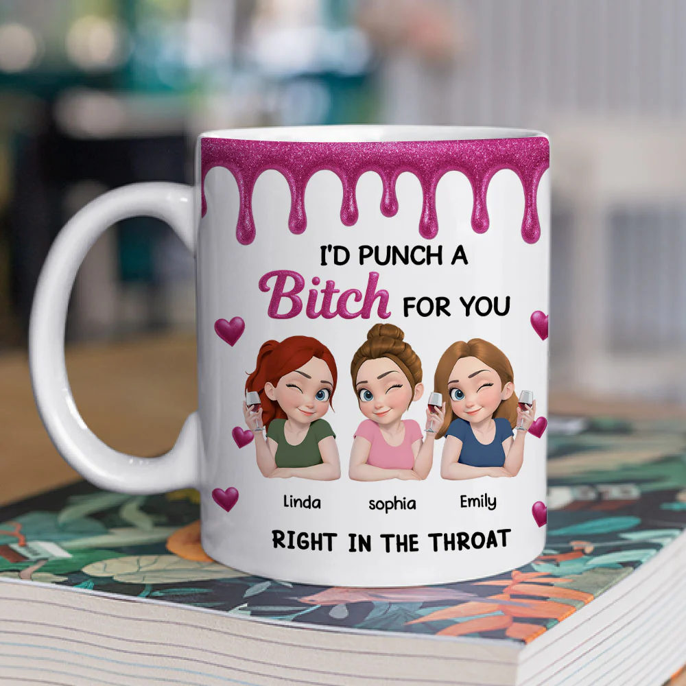 Punch For You My Girl - Personalized Custom Coffee Mug - Image 5