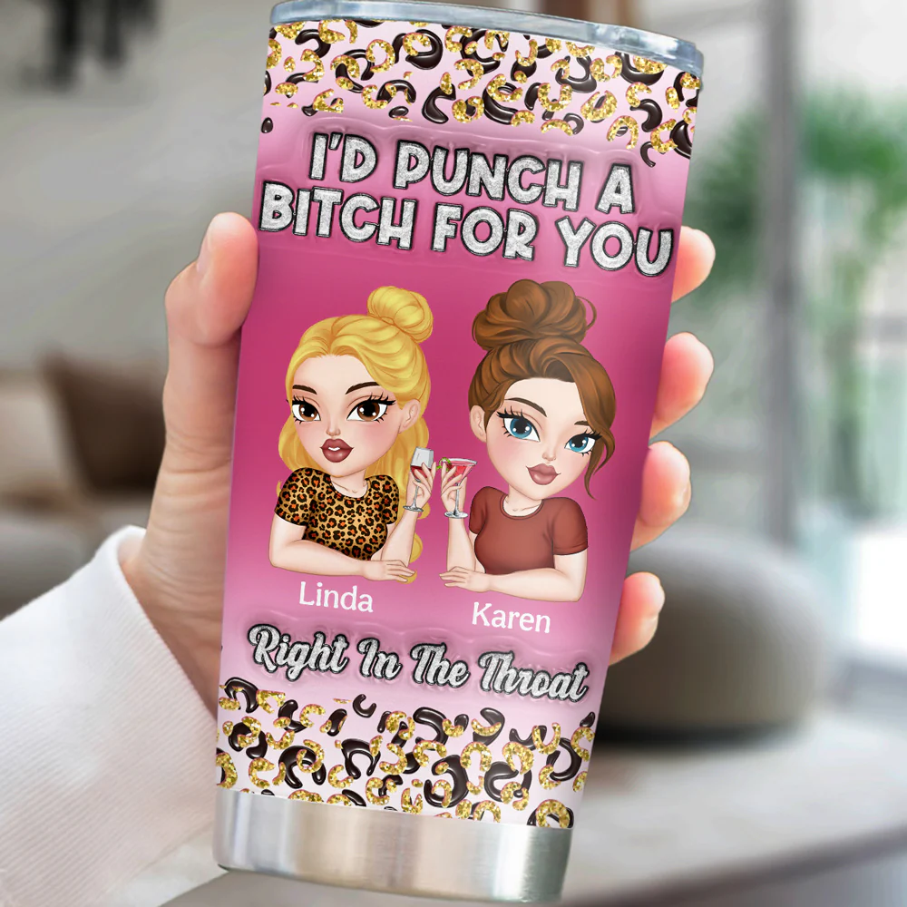 Punch For You - Personalized Custom 3D Inflated Effect Tumbler - Image 5