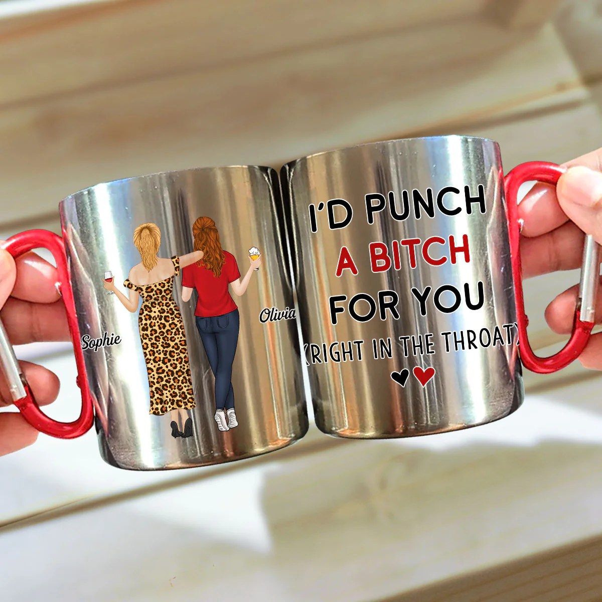 Punch For You - Personalized Custom Carabiner Mug - Image 4