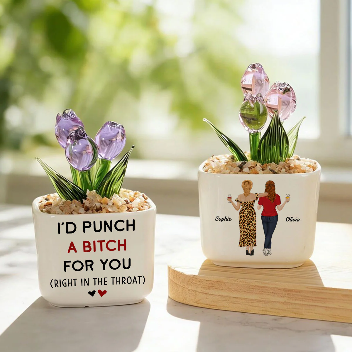 Punch For You - Personalized Custom Glass Birth Month Flower - Image 5