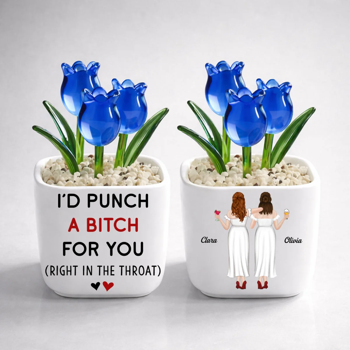 Punch For You - Personalized Custom Glass Everlasting Tulips - Image 7