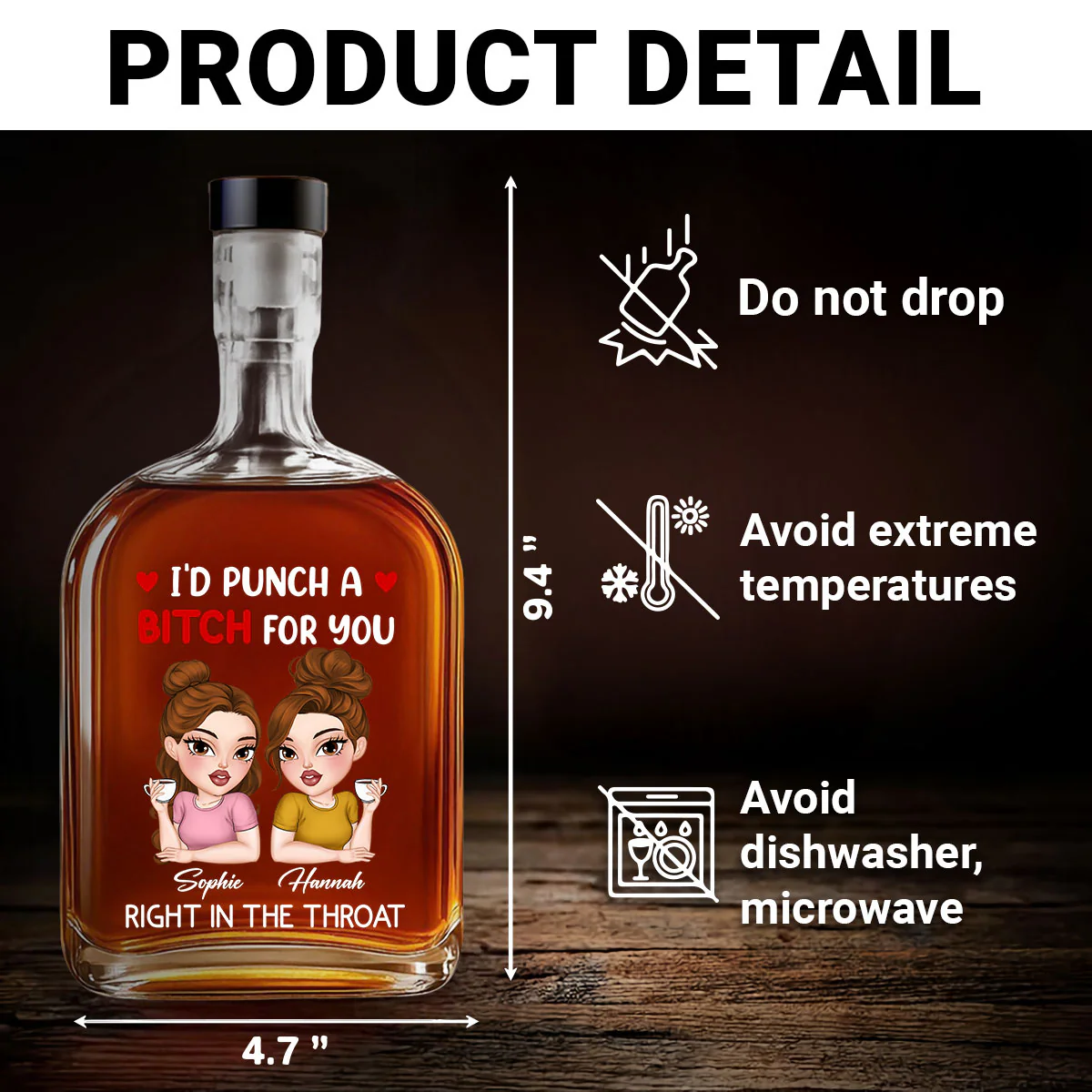 Punch For You - Personalized Custom Spirits Decanter - Image 5