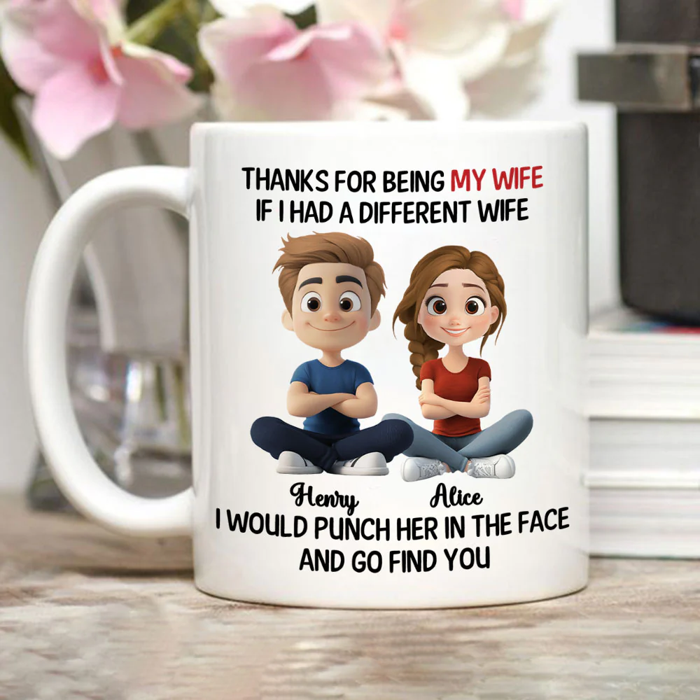 Punch Her For You - Personalized Custom Coffee Mug - Image 2
