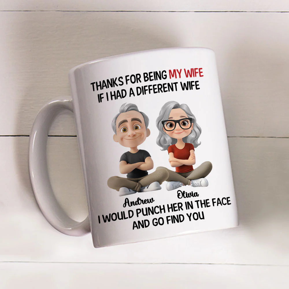 Punch Her For You - Personalized Custom Coffee Mug - Image 3