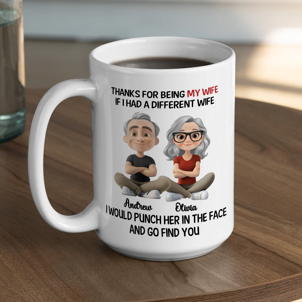 Punch Her For You - Personalized Custom Coffee Mug - Image 4