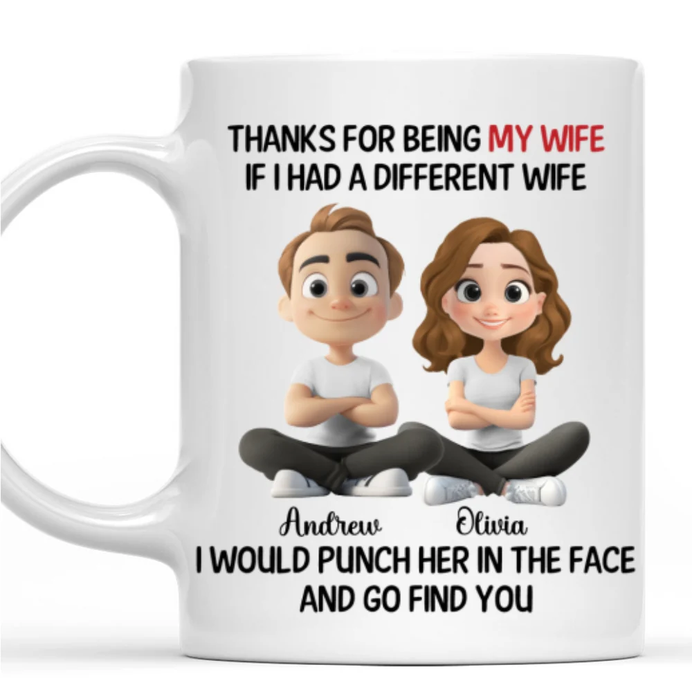 Punch Her For You - Personalized Custom Coffee Mug - Image 7
