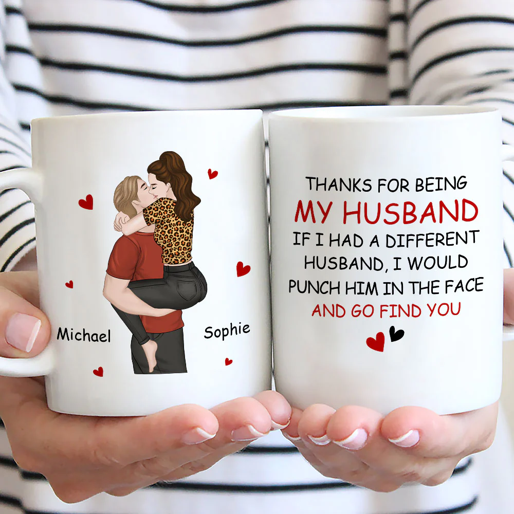 Punch Him And Go Find You - Personalized Custom Coffee Mug - Image 3