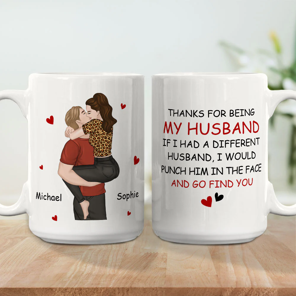 Punch Him And Go Find You - Personalized Custom Coffee Mug - Image 4