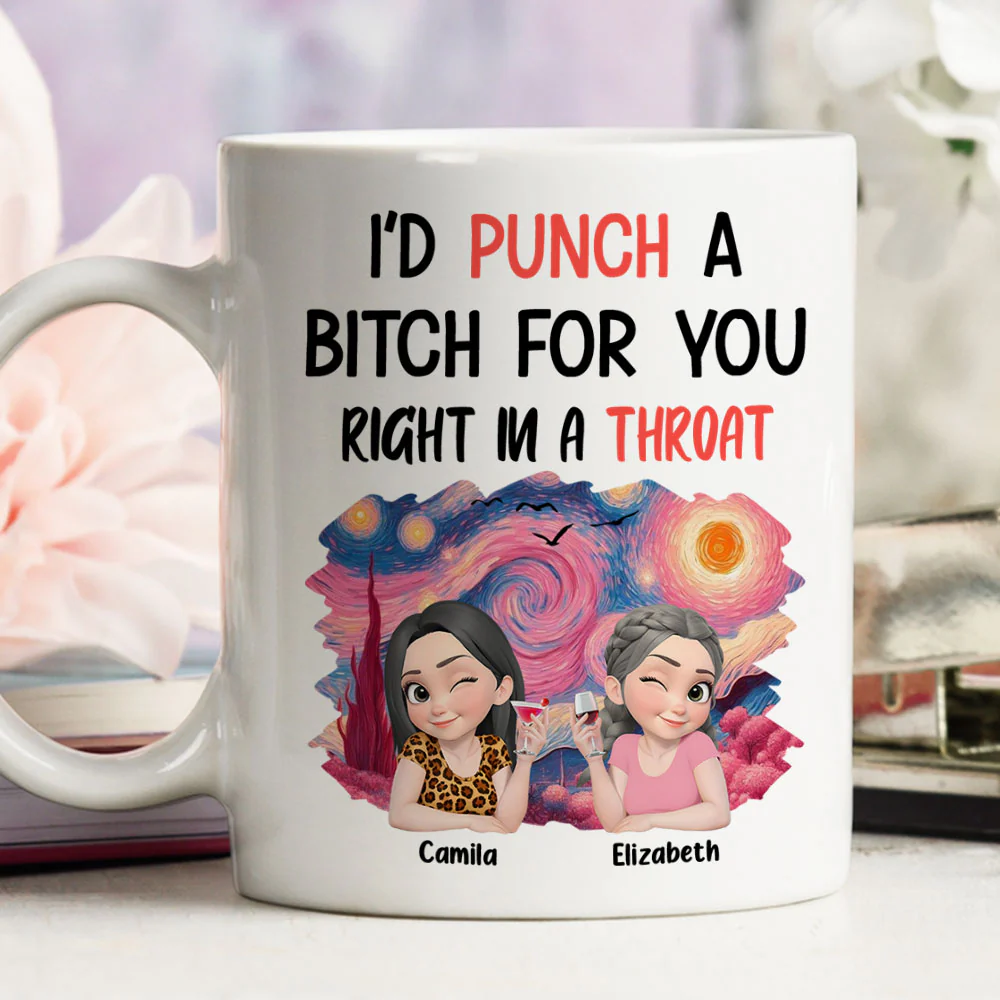 Punch Right In - Personalized Custom Coffee Mug - Image 3