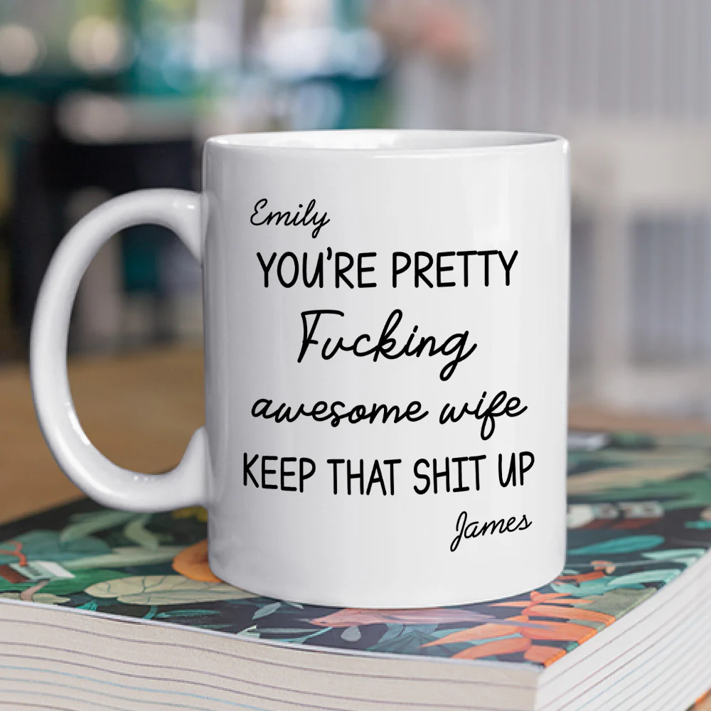 Pure Awesome Energy Right Here - Personalized Custom Coffee Mug - Image 2