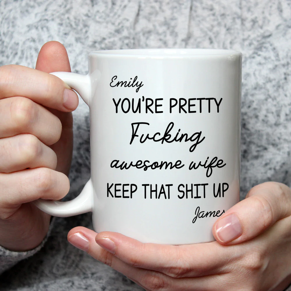 Pure Awesome Energy Right Here - Personalized Custom Coffee Mug - Image 3