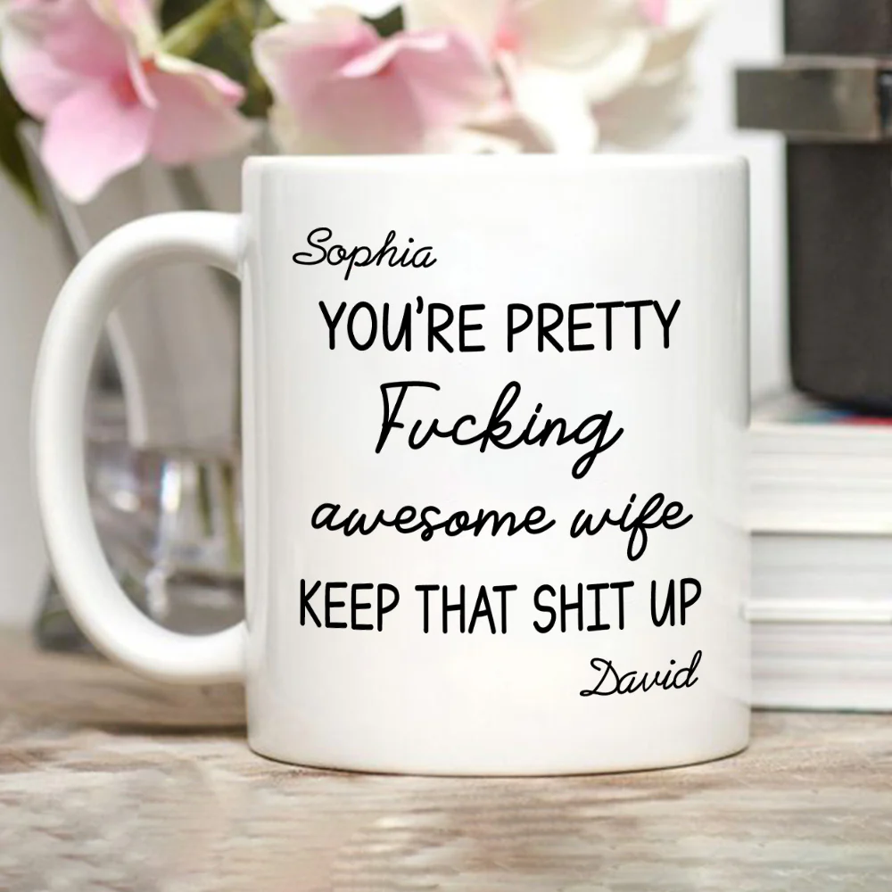 Pure Awesome Energy Right Here - Personalized Custom Coffee Mug - Image 4