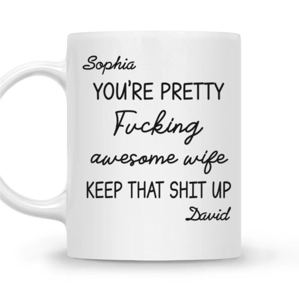 Pure Awesome Energy Right Here - Personalized Custom Coffee Mug - Image 8