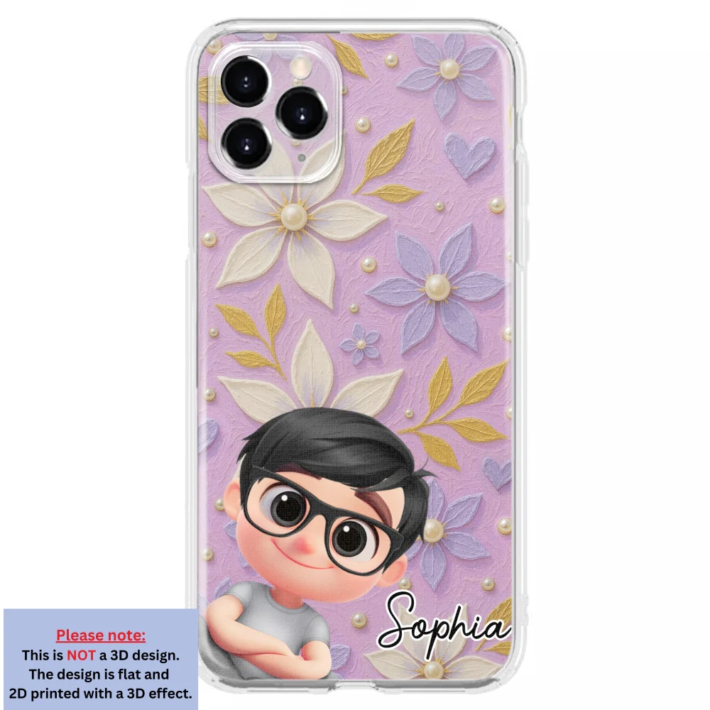 Purple Grandma - Personalized Custom 3D Effect Phone Case - Image 10