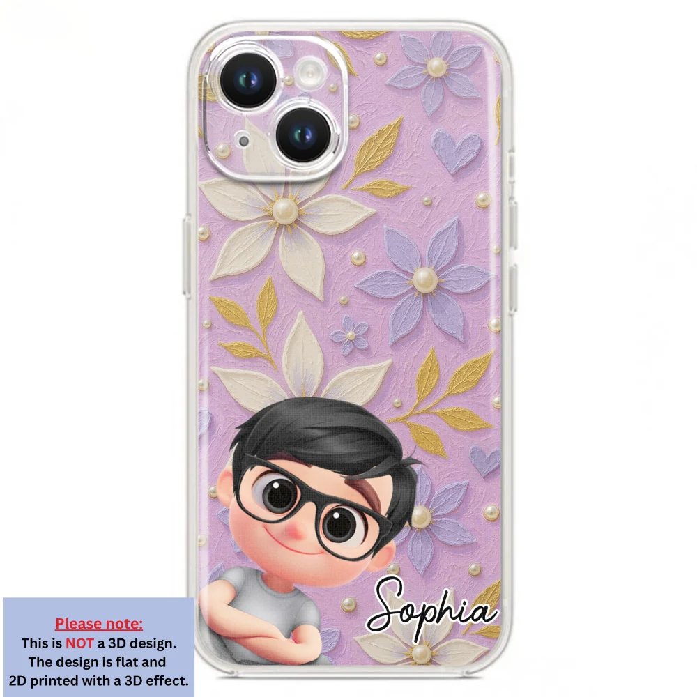 Purple Grandma - Personalized Custom 3D Effect Phone Case - Image 17