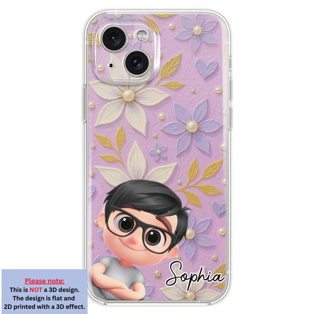 Purple Grandma - Personalized Custom 3D Effect Phone Case - Image 21