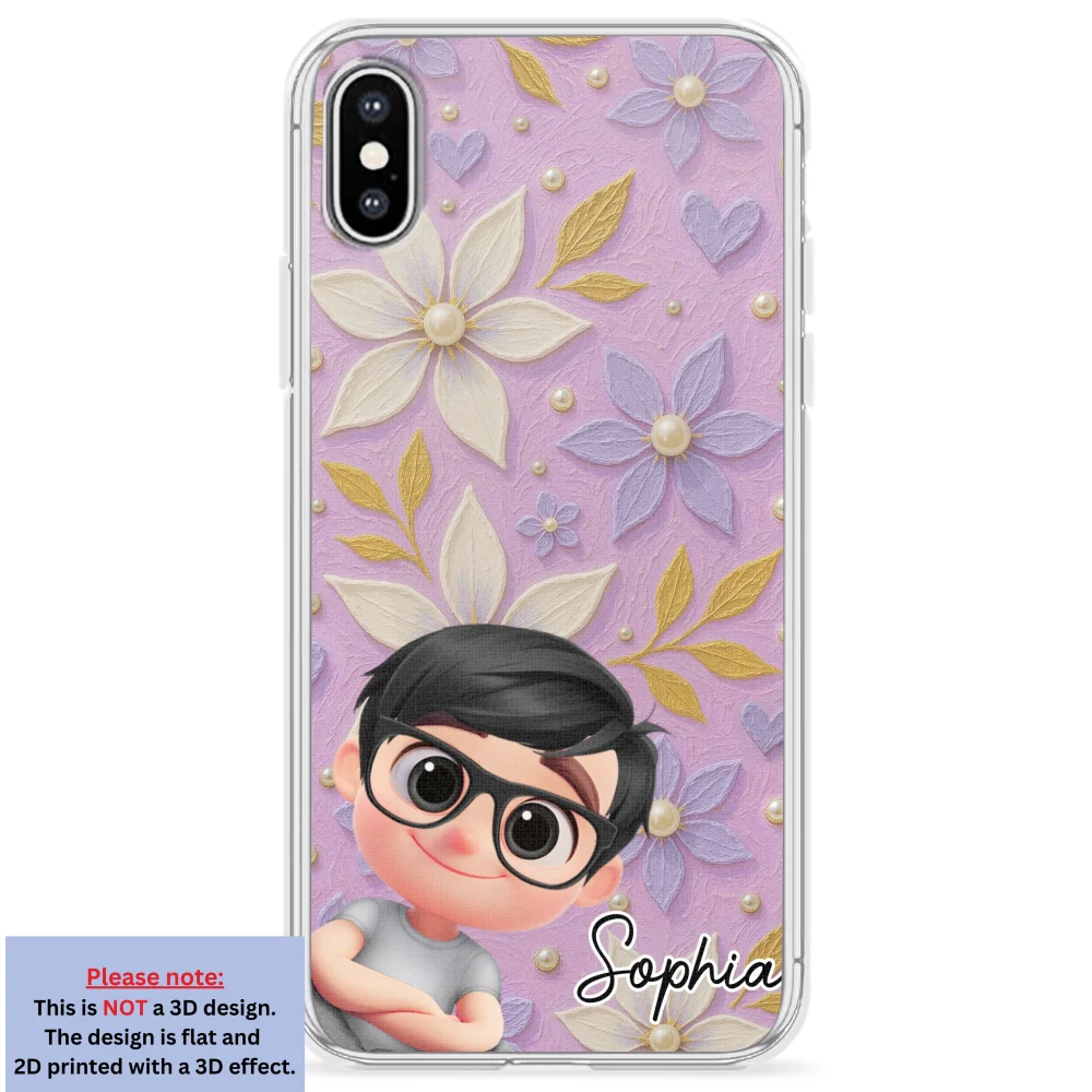 Purple Grandma - Personalized Custom 3D Effect Phone Case - Image 25