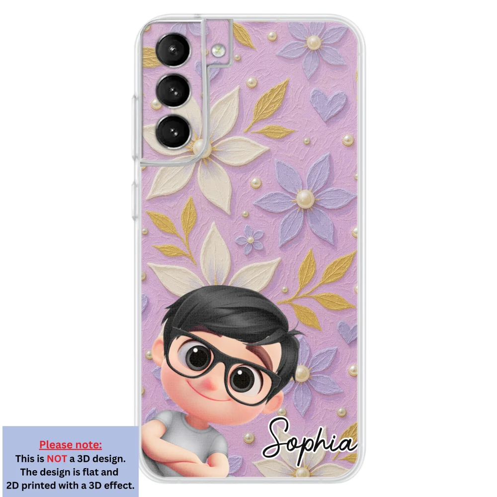 Purple Grandma - Personalized Custom 3D Effect Phone Case - Image 28