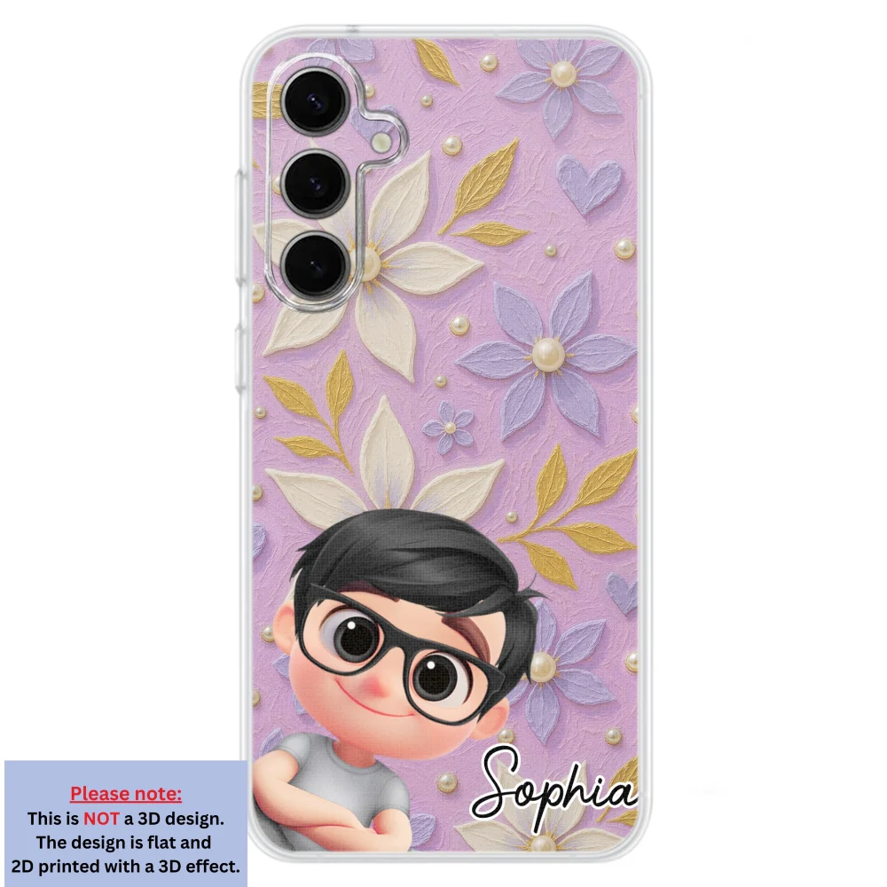 Purple Grandma - Personalized Custom 3D Effect Phone Case - Image 30