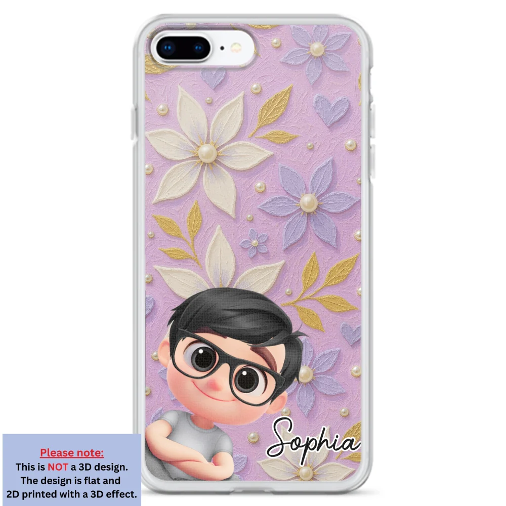 Purple Grandma - Personalized Custom 3D Effect Phone Case - Image 7
