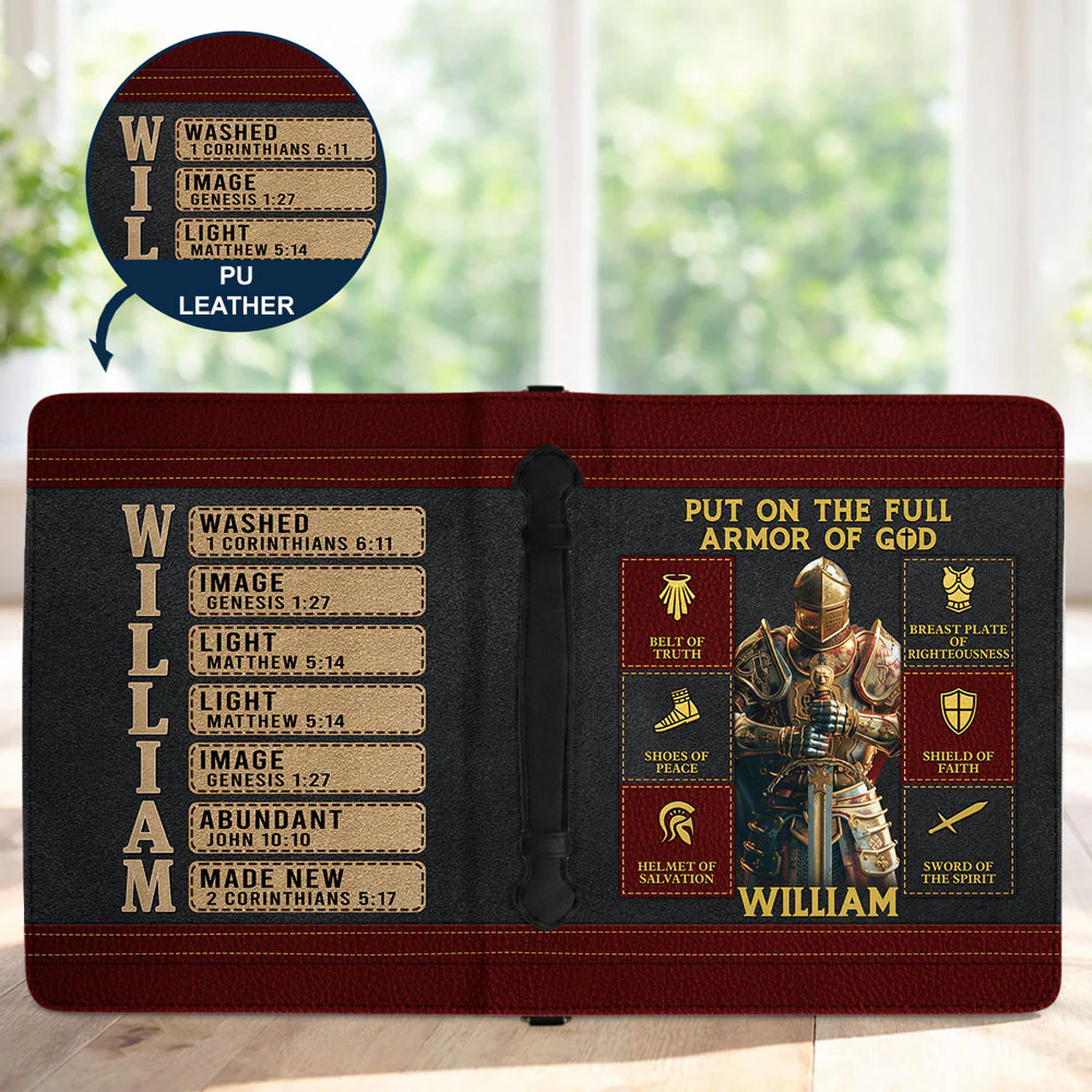 Put On The Full - Personalized Custom Bible Cover - Image 5
