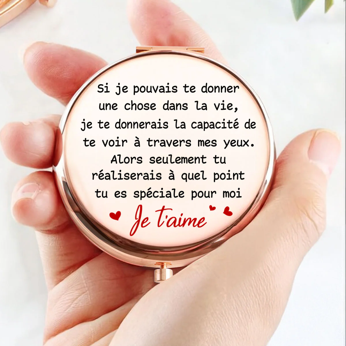À Quel Point Tu Es Spéciale Pour Moi - Miroir De Poche Personnalisé - Image 3