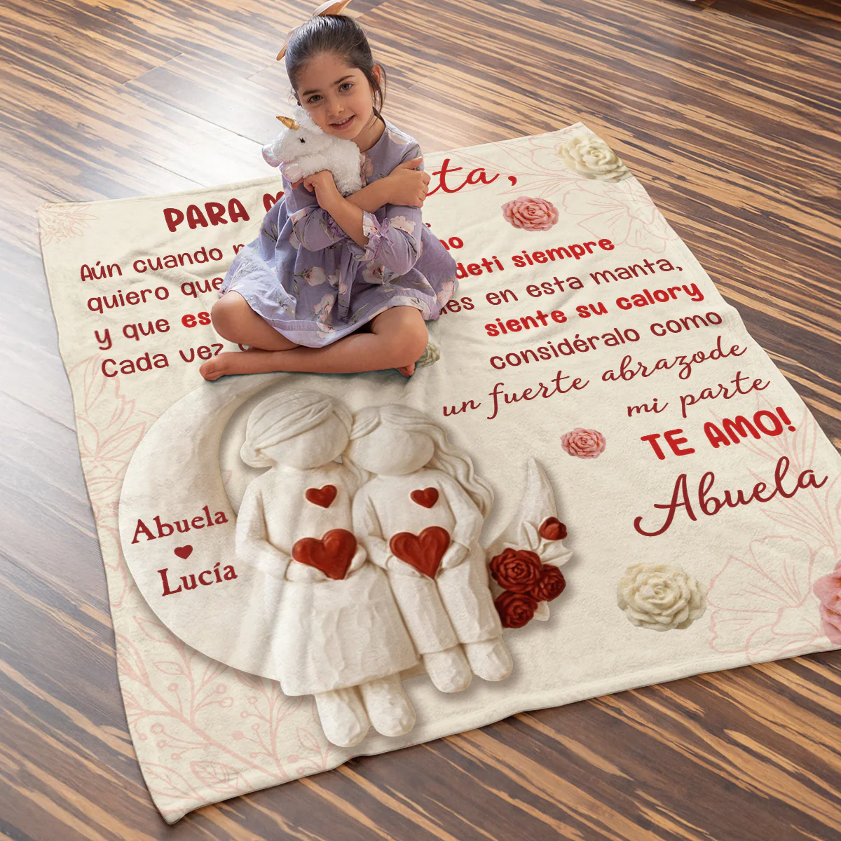 Quiero que sepas cuánto te amo - Manta de lana personalizada - Image 6
