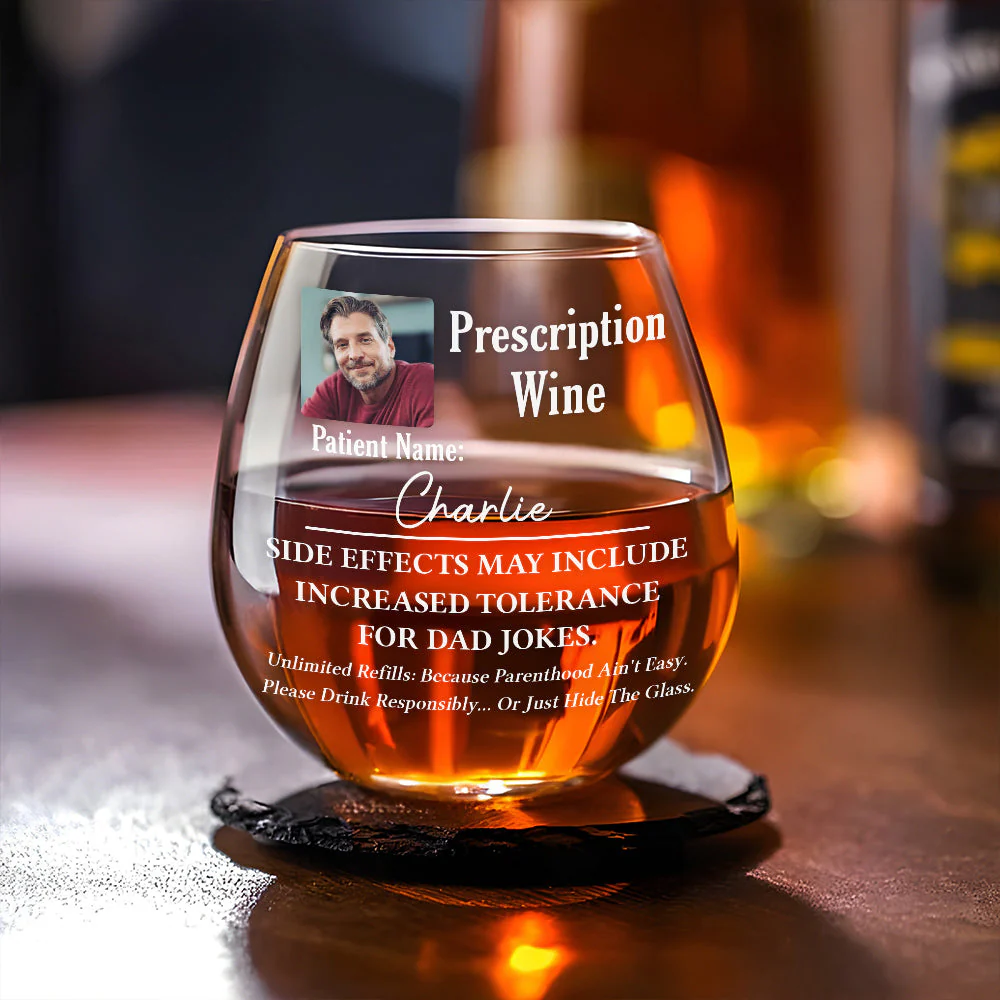 Raising Kids One Sip At A Time - Personalized Custom Wine Glass - Image 2