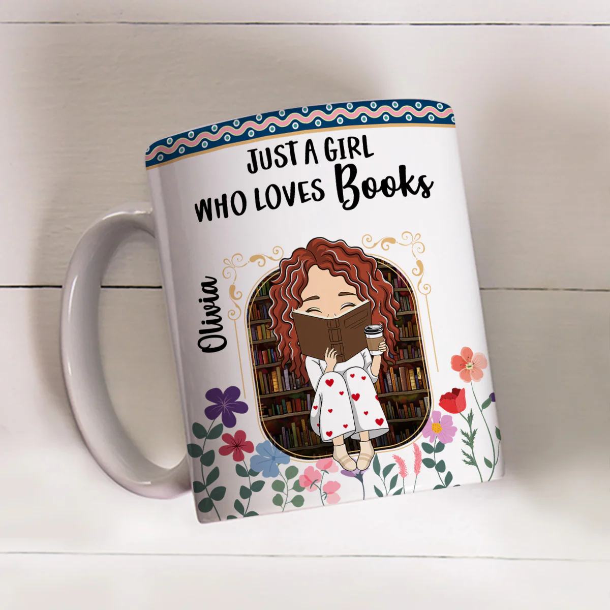 Reading Fuel My Soul - Personalized Custom Coffee Mug - Image 2